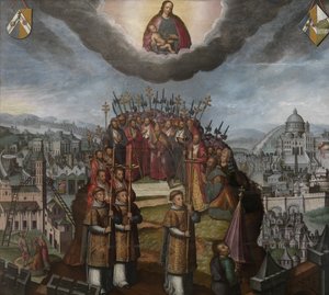 Processione della confraternita di Nostra Signora della Neve da Antoon Claeissens